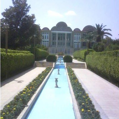 ساختار کالبدی باغ ارم شیراز