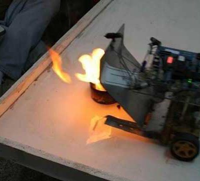 آموزش ربات آتش نشان