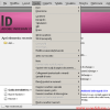 منوهای indesign