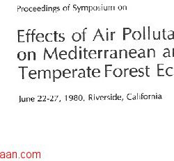 roceedings of Symposium on Effects of air pollutants on mediterranean forest ecosystems