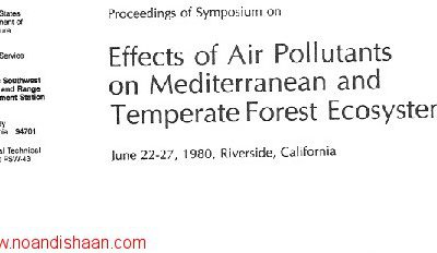 roceedings of Symposium on Effects of air pollutants on mediterranean forest ecosystems