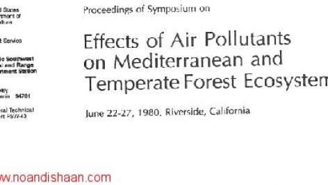 roceedings of Symposium on Effects of air pollutants on mediterranean forest ecosystems