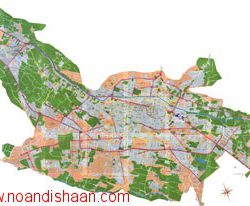نقشه منطقه 8 شیراز