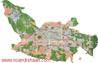 نقشه منطقه 8 شیراز