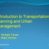 introduction to transportation and urban management