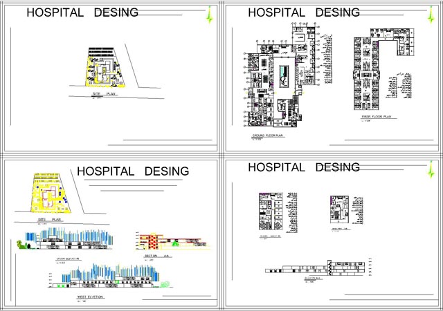 نقشه کد پروژه بیمارستان