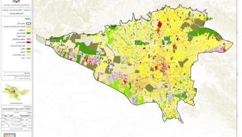 نقشه GIS کاربری اراضی تهران