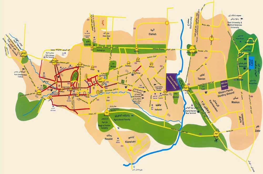 نقشه کد کرمانشاه