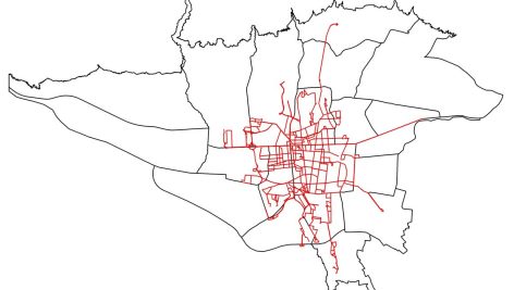 GIS خطوط اتوبوسرانی تهران