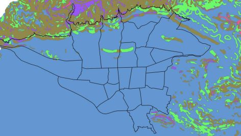 GIS خطر زمین لغزش شهر تهران