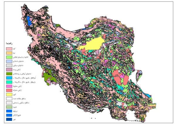 نقشه GIS ایران