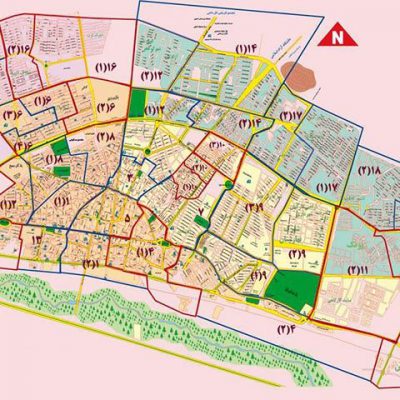 نقشه GIS شهر زنجان