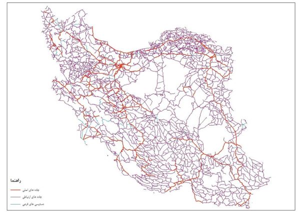 نقشه معابر ایران