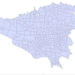 نقشه GIS محله بندی تهران (354 محله)