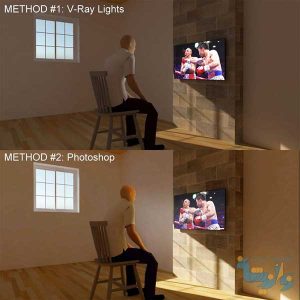 آموزش ایجاد نور تلویزیون