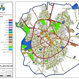 نقشه GIS همدان 1400 و نقشه اتوکد طرح تفصیلی همدان
