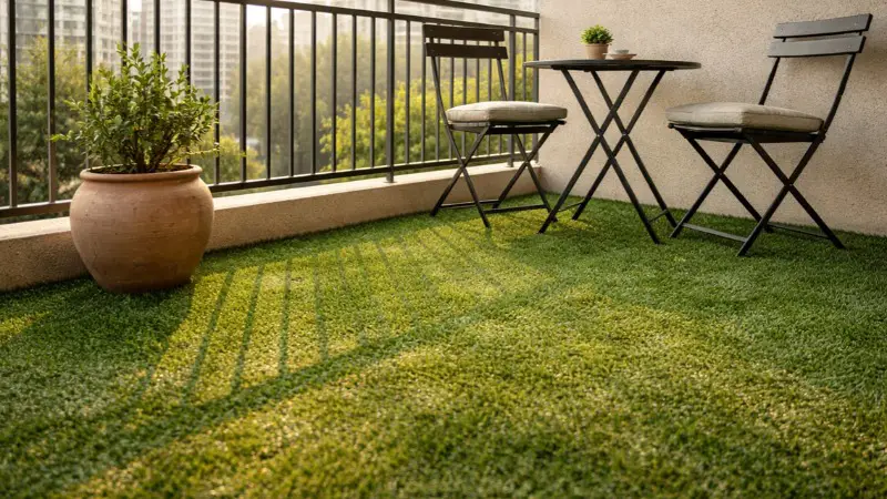 خرید چمن مصنوعی بالکن؛ چه ارتفاع و تراکمی مناسب است
