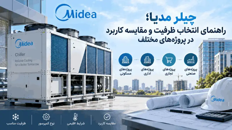 چیلر مدیا؛ راهنمای انتخاب ظرفیت و مقایسه کاربرد در پروژه‌های مختلف